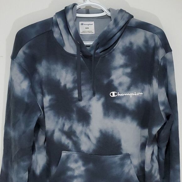 champion medium blue and grey hoodie - Picture 2 of 7